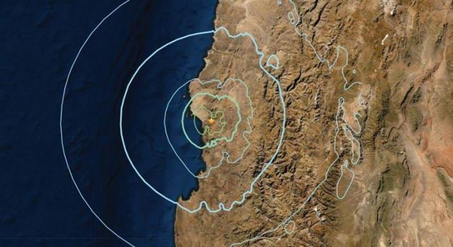 Şili'de 5.8 büyüklüğünde deprem!