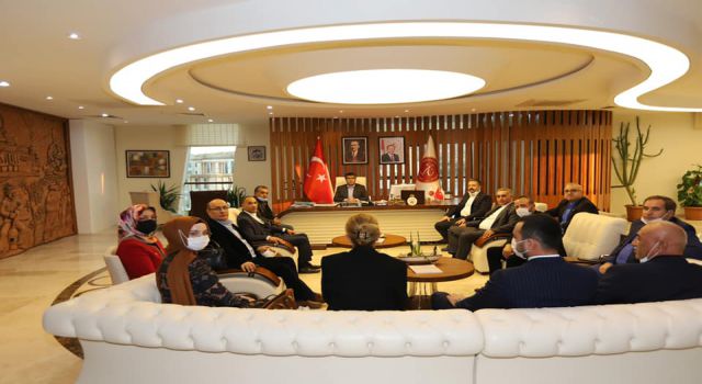 MHP Nevşehir İl Yönetiminden Rektör Aktekin'e ziyaret