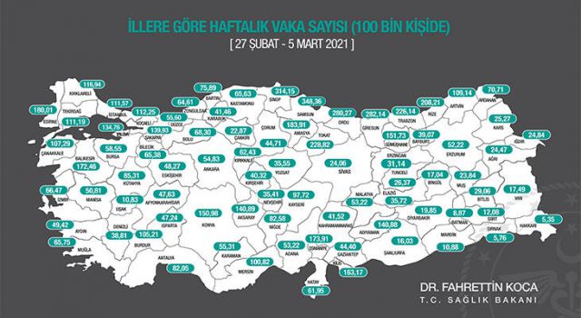 Bakan Koca açıkladı! İşte son korona haritası belli oldu!