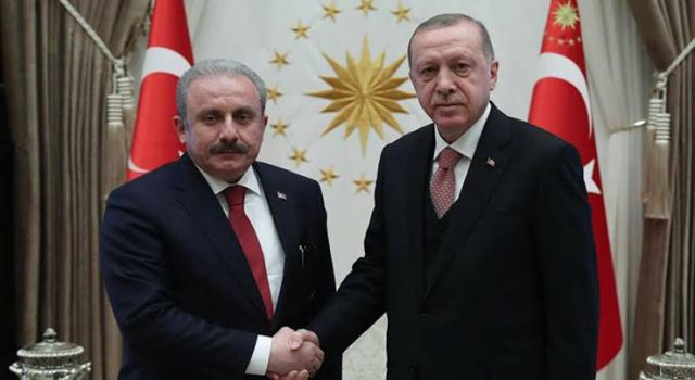 Cumhurbaşkanı Erdoğan, TBMM Başkanı Şentop'u kabul etti