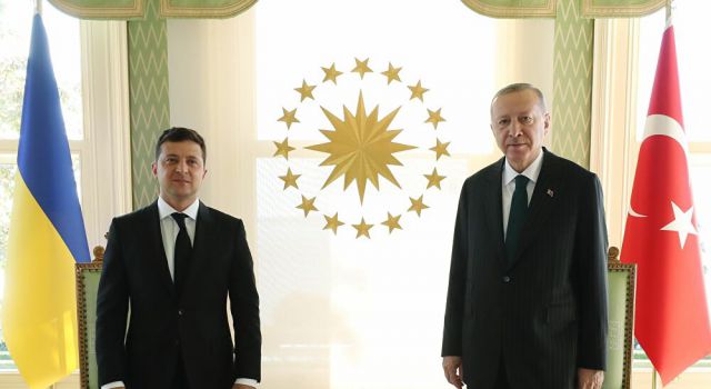 Cumhurbaşkanı Erdoğan ve Zelenskiy görüşüyor