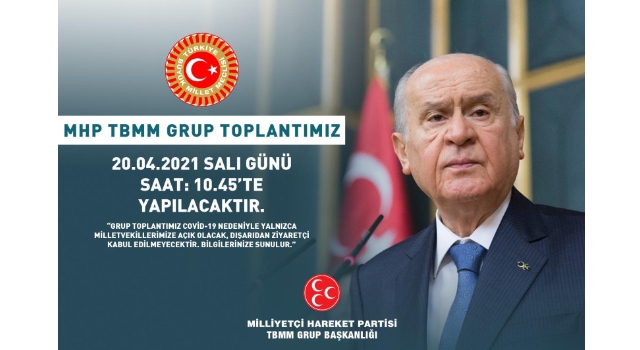 MHP TBMM Grup Toplantısı Yarın Yapılacak