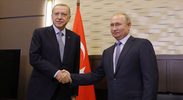 Cumhurbaşkanı Erdoğan, Rusya Devlet Başkanı Putin'le görüştü