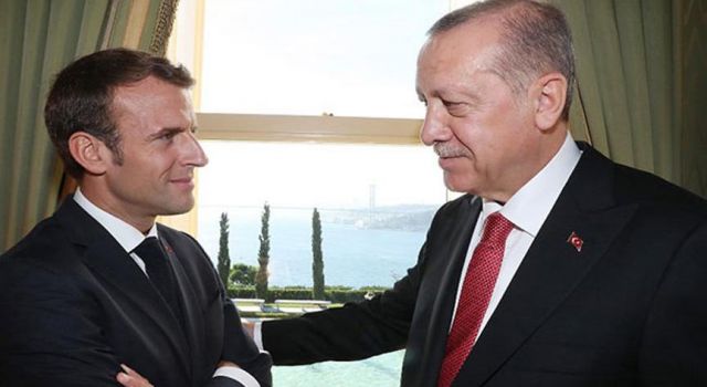 Cumhurbaşkanı Erdoğan'ın Macron ile görüşmesi başladı