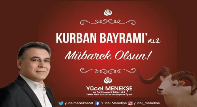 AK Parti'li Menekşe'den Kurban Bayramı Mesajı