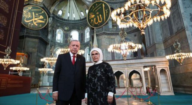 Cumhurbaşkanı Erdoğan'dan Ayasofya Mesajı