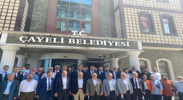 MHP heyeti yaşanan sel ve heyelan felaketi sonrası Rize’de