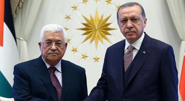 Son dakika: Cumhurbaşkanı Erdoğan ile Mahmud Abbas'tan önemli görüşme