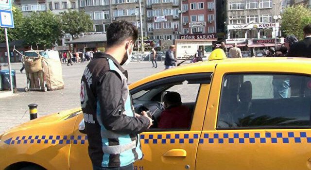 İstanbul'da taksilere denetimler devam ediyor