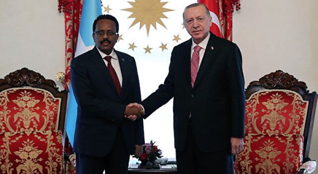 Cumhurbaşkanı Erdoğan, Somalili mevkidaşıyla bir araya geldi