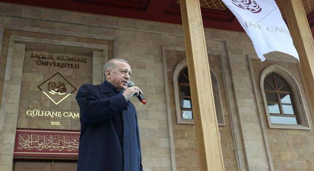 Cumhurbaşkanı Erdoğan, Gülhane Camisi'nin açılışını gerçekleştirdi