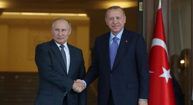 Cumhurbaşkanı Erdoğan ile Rus lider Putin görüştü