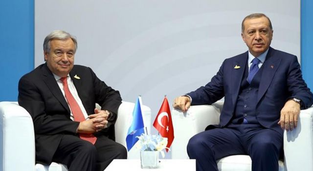 Cumhurbaşkanı Erdoğan, Guterres ile görüştü