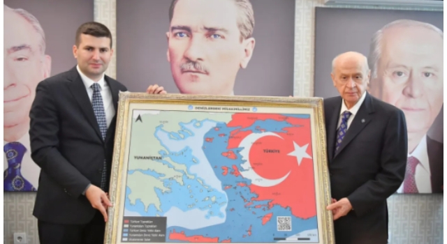 MHP lideri Devlet Bahçeli'nin Yunanistan'ı çıldırtan o fotoğrafı! Yunanistan deliye döndü!