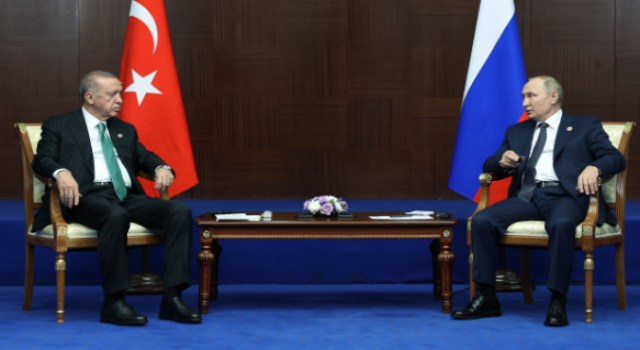 Cumhurbaşkanı Erdoğan, Putin ile bir arada