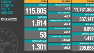 Koronavirüs Son Verileri Açıklandı!