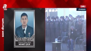 Diyarbakır'da şehit Jandarma Uzman Çavuş Mehmet Çelik için tören düzenlendi