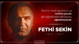 Fuat Oktay, şehidimiz Fethi Sekin'i rahmetle andı