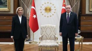 Cumhurbaşkanı Erdoğan, Irina Vlah'ı kabul etti