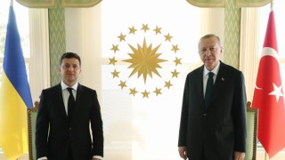 Cumhurbaşkanı Erdoğan ve Zelenskiy görüşüyor