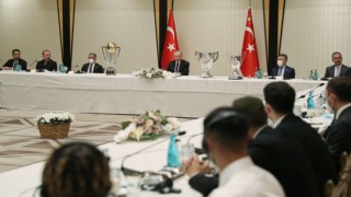 Cumhurbaşkanı Erdoğan, Beşiktaş heyetini kabul etti