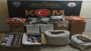 Tekirdağ'da kaçak tütün ve makaron operasyonu: 5 kişiye gözaltı