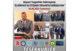 Kayseri Yozgatlılar Federasyonu  İş Dünyası ile istişare Toplantısının 2.si Boğazlıyan'da gerçekleşti