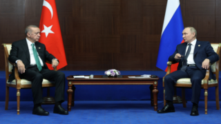 Cumhurbaşkanı Erdoğan, Putin ile bir arada